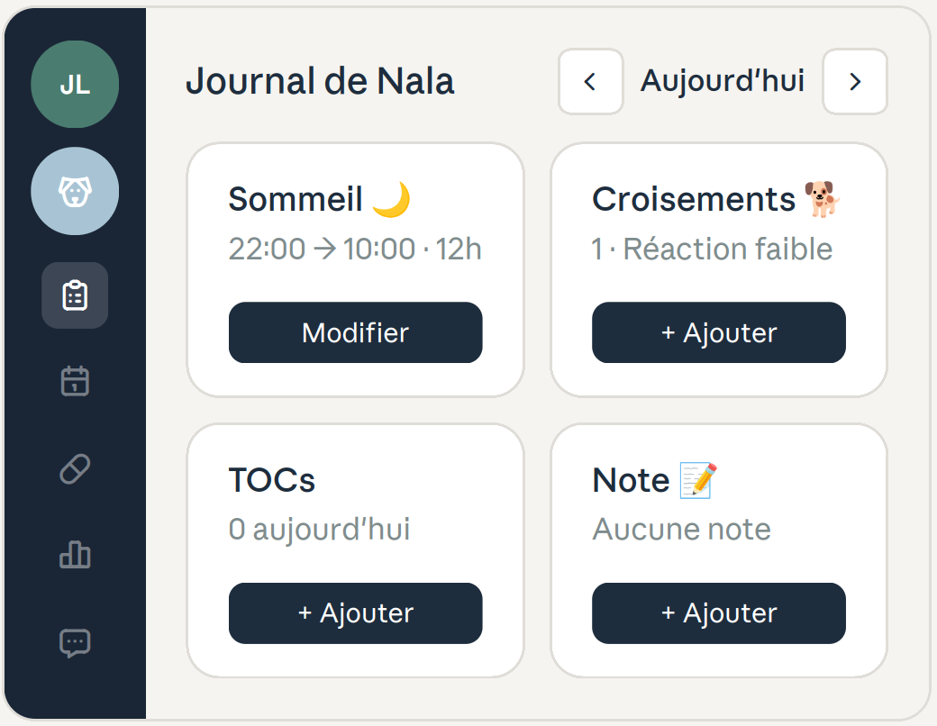 Aperçu du journal quotidien Séquence
